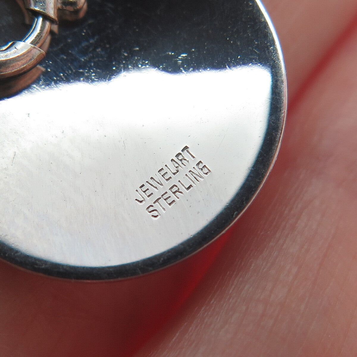 JEWELART 925 Sterling Silver Vintage Sweet 16 Spring Ring Lock Charm Pendant