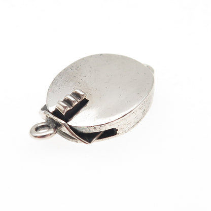 925 Sterling Silver Vintage Mexico Bracelet / Necklace Box Lock Clasp