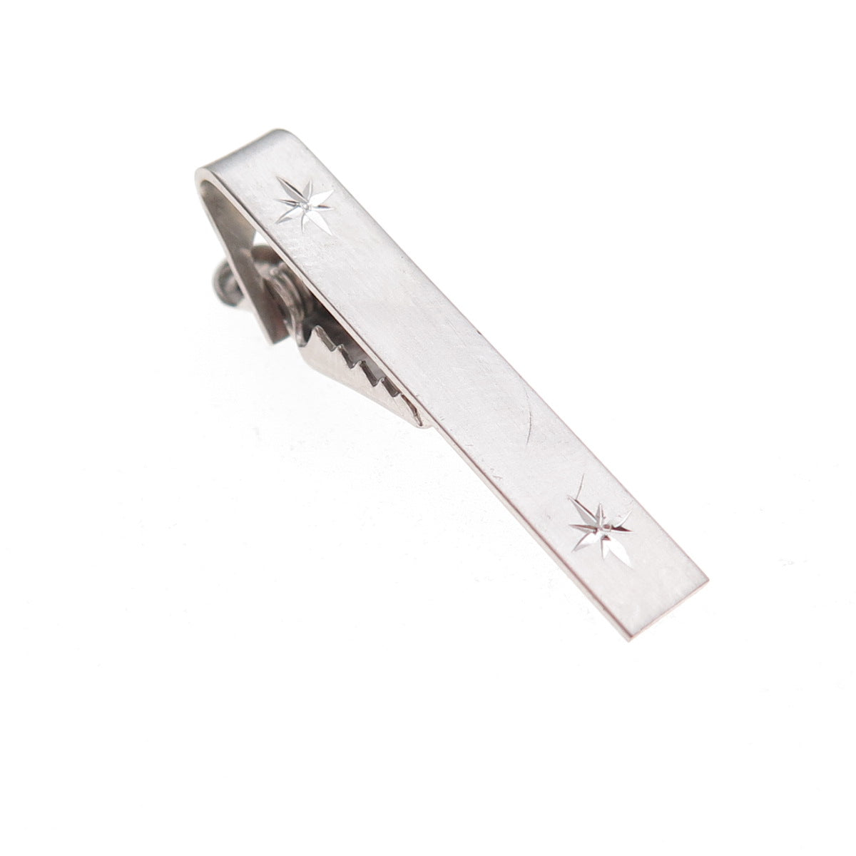 925 Sterling Silver Antique Art Deco Starburst Tie Clip