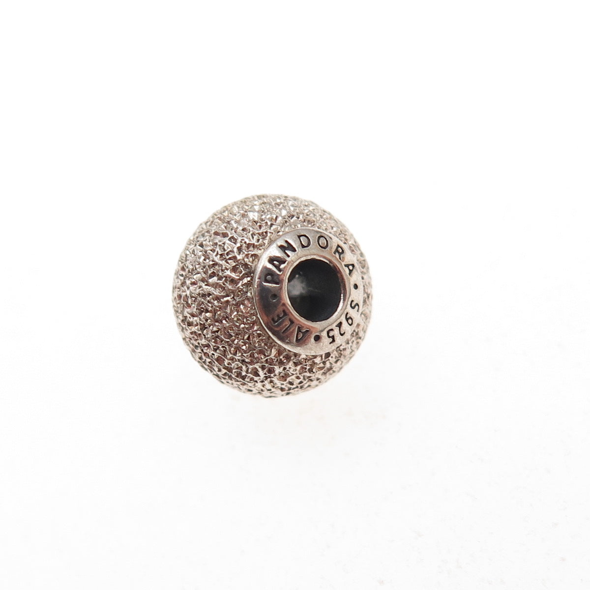 Pandora 925 Sterling Silver C Z Essence Wisdom Slide Bead Charm