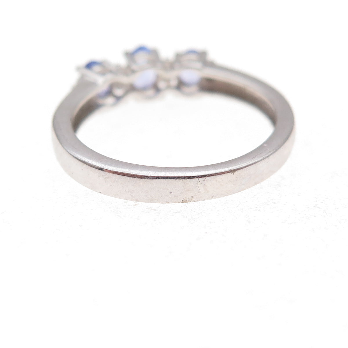 Chuck Clemency 925 Sterling Silver Real Diamond & Tanzanite Ring Size 6.25