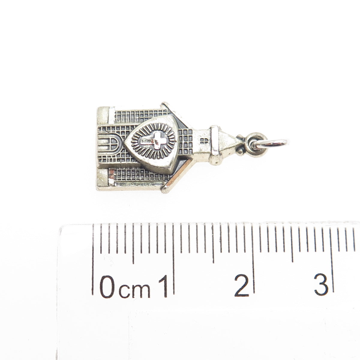 HAYWARD 925 Sterling Silver Antique "I am a Methodist" Church Religious Pendant