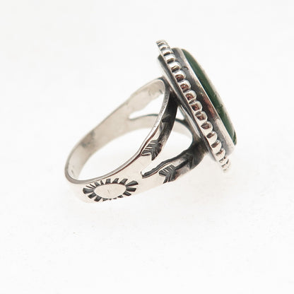 Old Pawn Sterling Silver Vintage Southwestern Royston Turquoise Ring Size 5.75