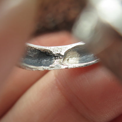 925 Sterling Silver Vintage Bull Head 3D Ring Size 6