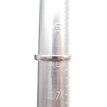 925 Sterling Silver Vintage Enamel & C Z Bohemian Ring Size 6