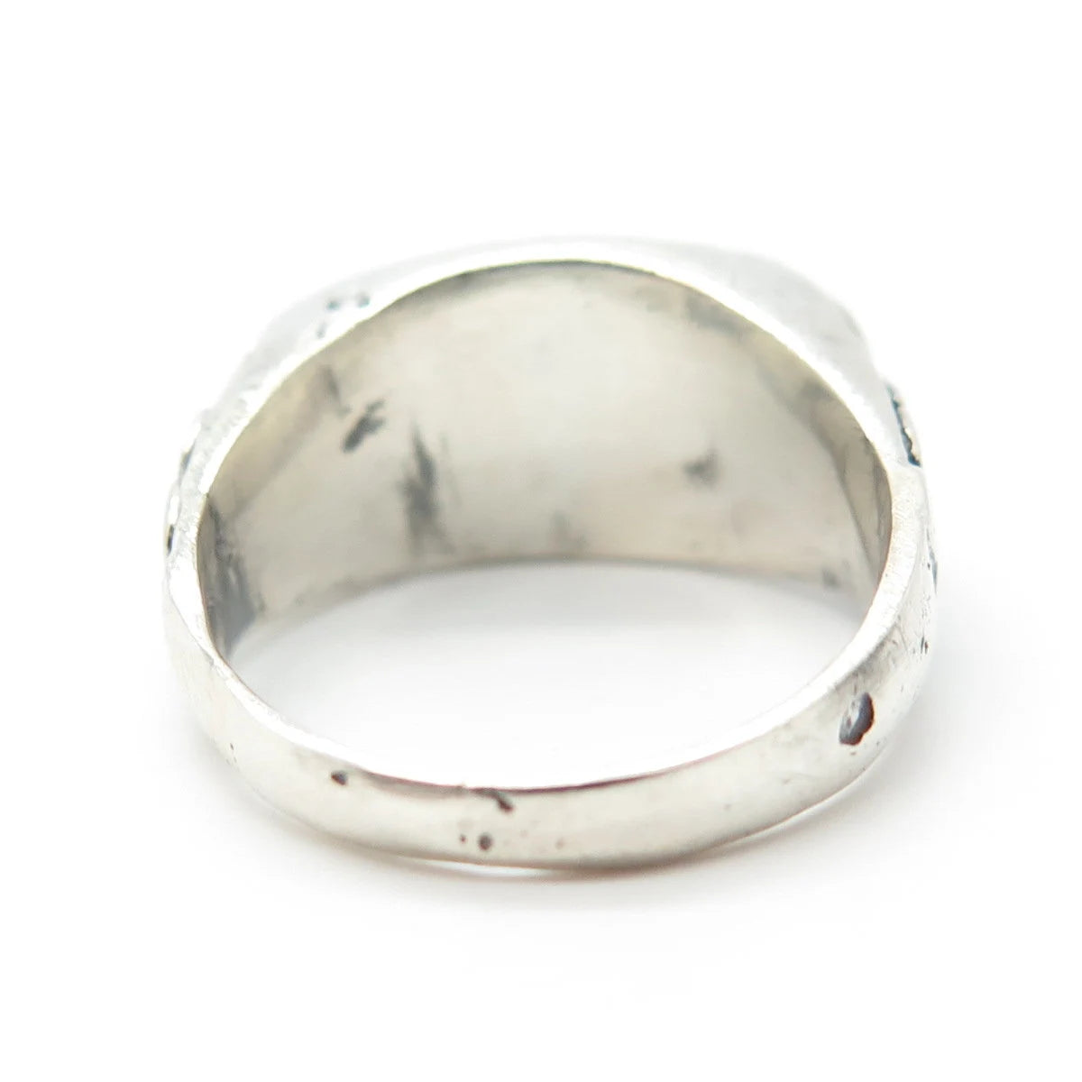 925 Sterling Silver Vintage Swirl Ring Size 6.75