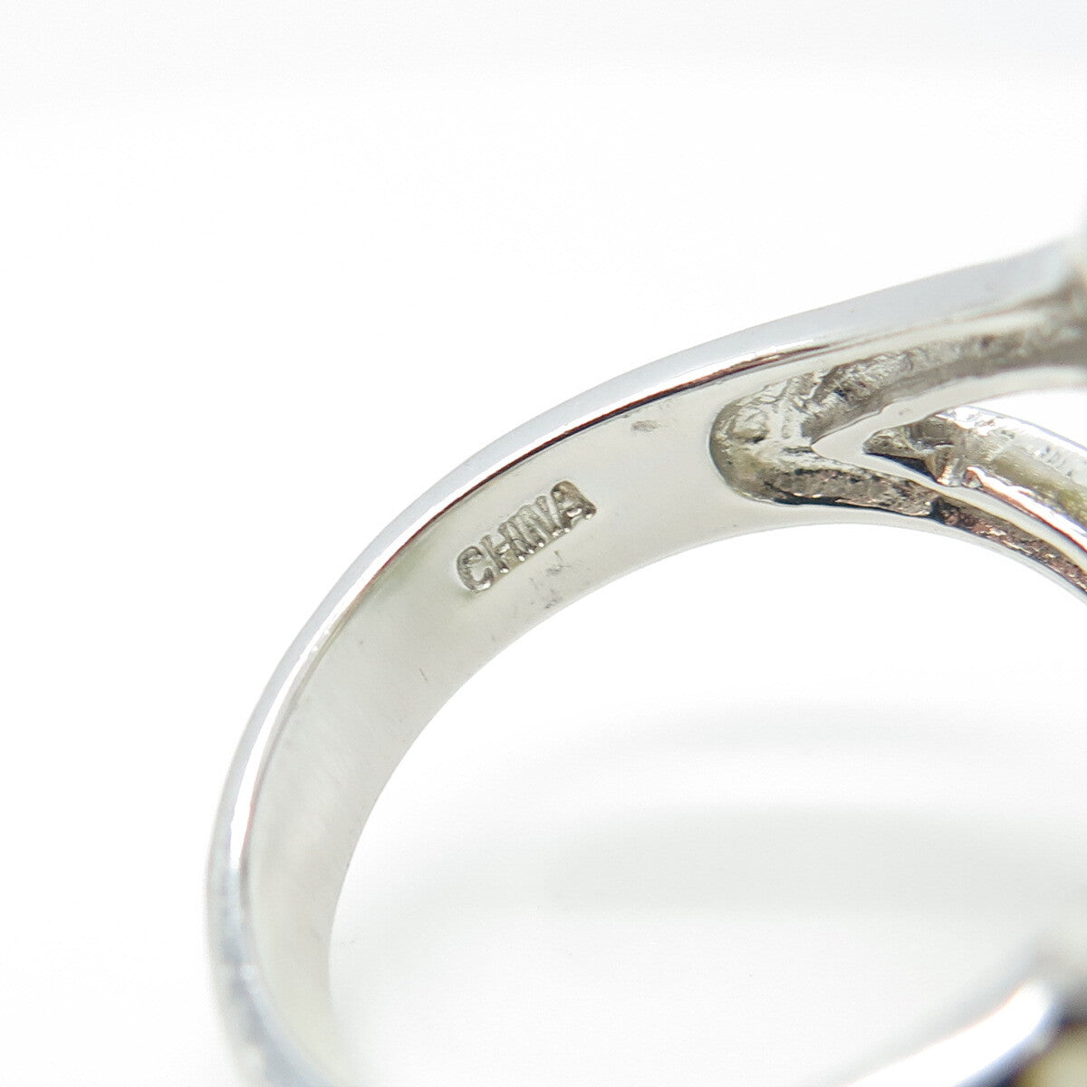 925 Sterling Silver Multi-Color C Z Ring Size 8.25