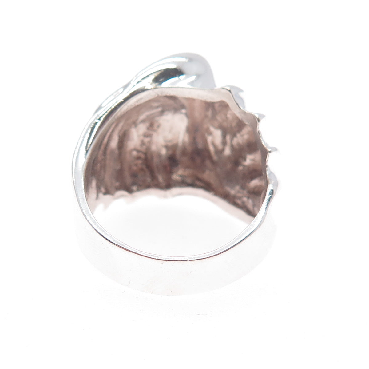 925 Sterling Silver Vintage Mexico Modernist Ring Size 9.5