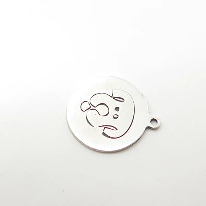 925 Sterling Silver USA Two In Town Dog Charm Pendant