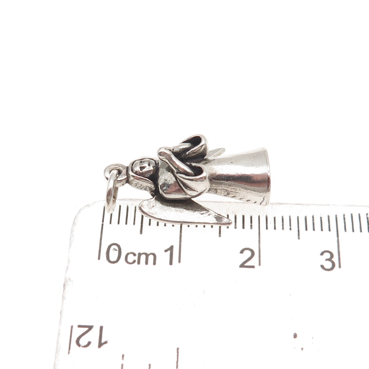 Sunwest 925 Sterling Silver Vintage Praying Angel 3D Mini Charm Pendant