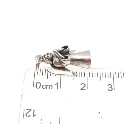 Sunwest 925 Sterling Silver Vintage Praying Angel 3D Mini Charm Pendant