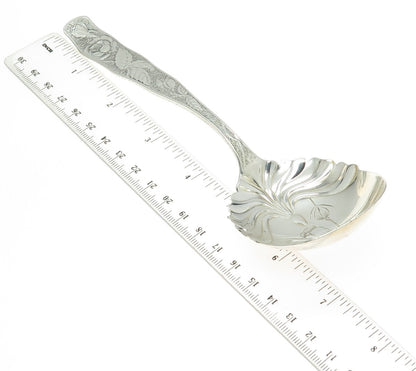 TOWLE 925 Sterling Silver Antique Victorian 1887 Orchids Jelly Spoon
