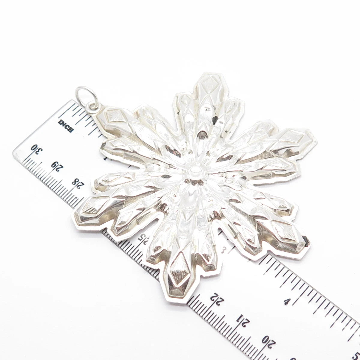 925 Sterling Silver Vintage 1974 Gorham Snowflake Christmas Ornament