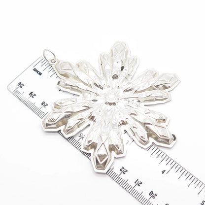 925 Sterling Silver Vintage 1974 Gorham Snowflake Christmas Ornament