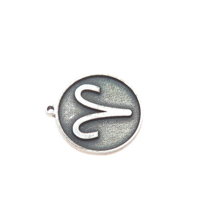 TOKEMOTI 925 Sterling Silver Aries Zodiac Sign Oxidized Minimalist Charm Pendant