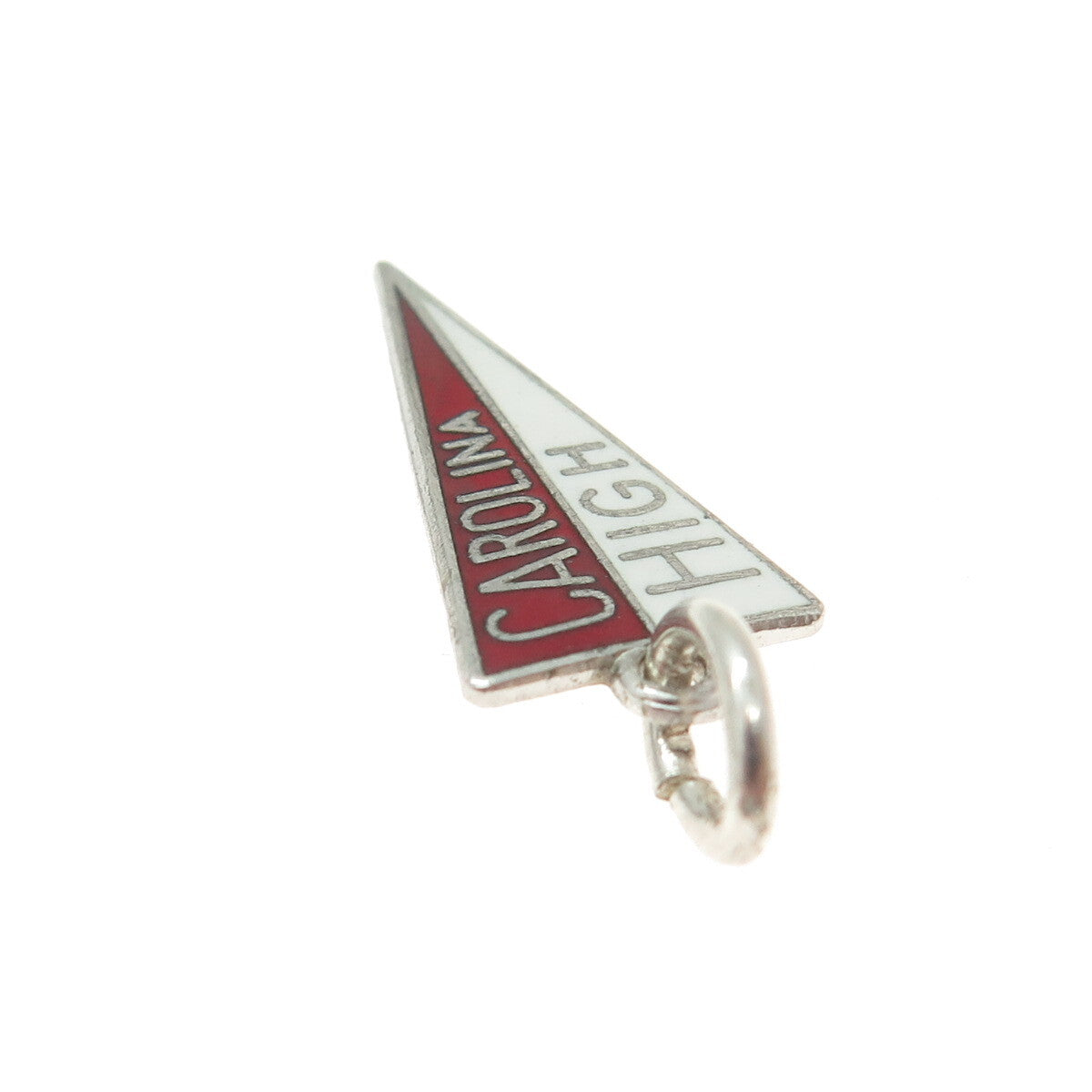 AE Arts Elegance 925 Sterling Silver Vintage Carolina High School Charm Pendant
