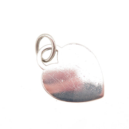 Tiffany & Co. 925 Sterling Silver Vintage Heart Tag Charm Pendant