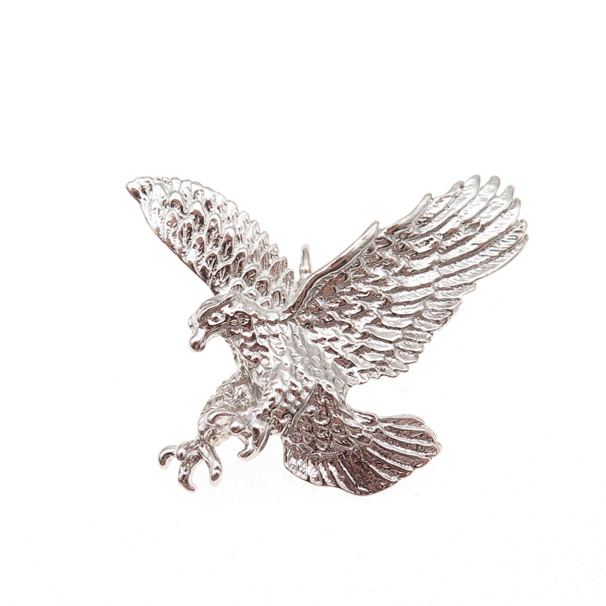 925 Sterling Silver Vintage Flying Eagle Pendant