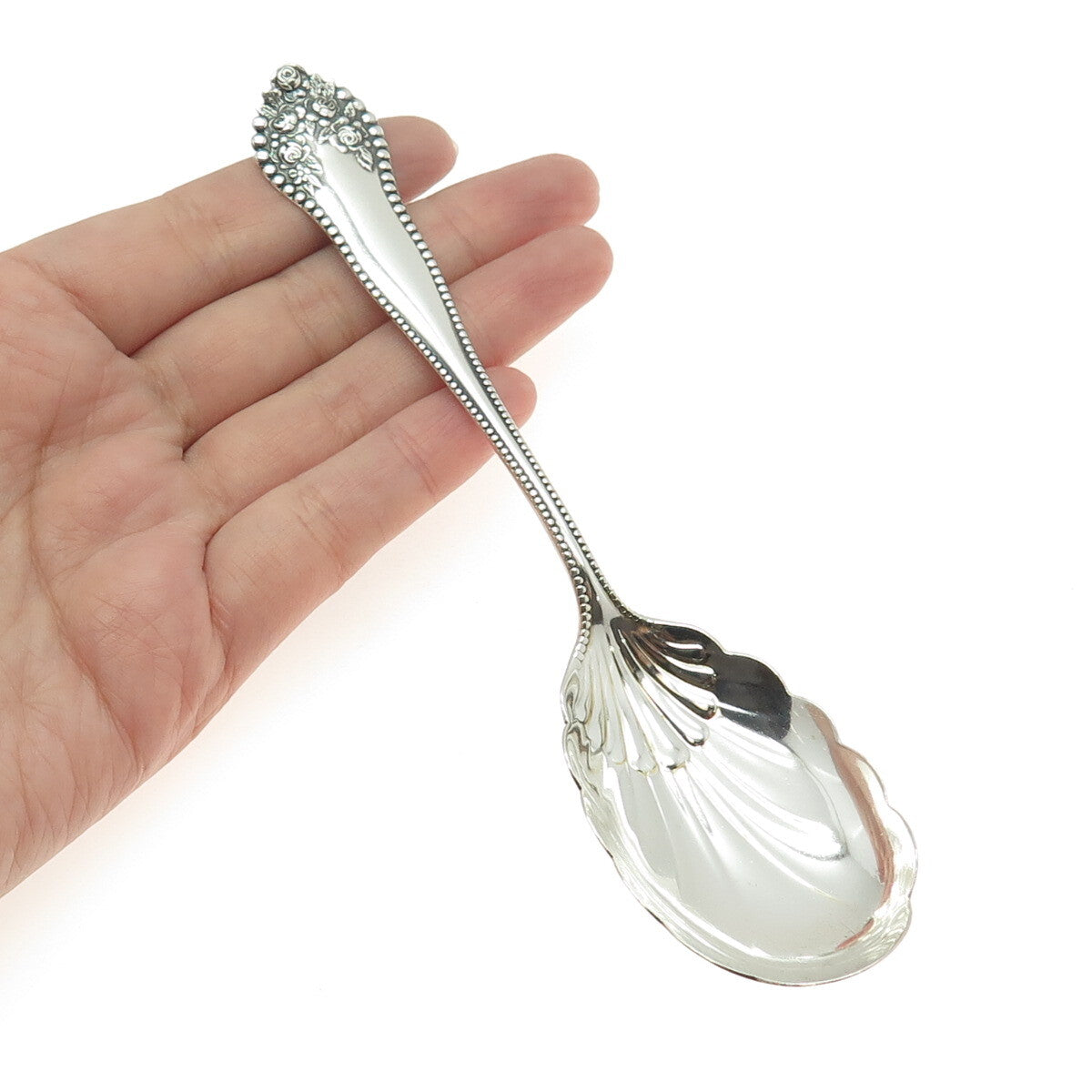 GORHAM 925 Sterling Silver Antique 1897 Lancaster Sugar Shell Spoon 6"