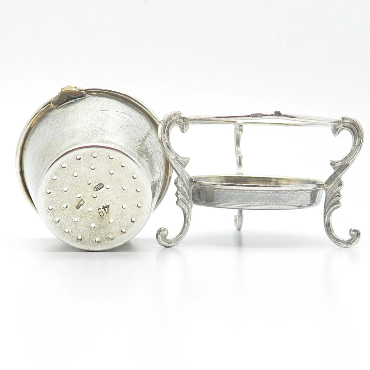 875 Silver Antique Bucket Tea Infuser