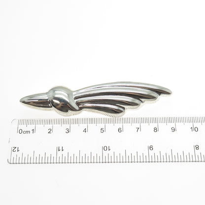 MWS Mark Wasserman Samara 925 Sterling Silver Vintage Modernist Pin Brooch