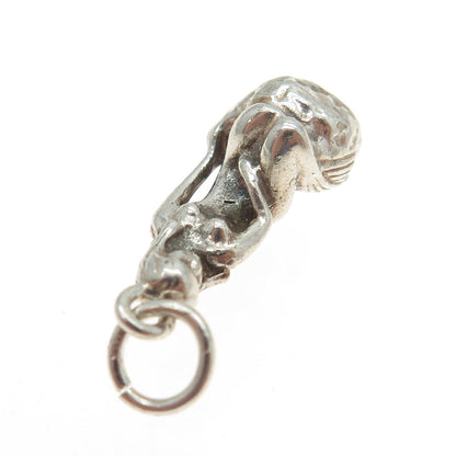 HERMANN SIERSBOL 925S Sterling Silver Vintage Denmark Mermaid Charm Pendant