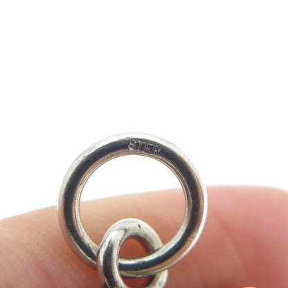 925 Sterling Silver Vintage Hook / Letter "J" Pendant