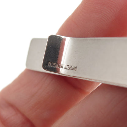 Leonore Doskow 925 Sterling Silver Vintage Is Reading This Book Tie Bar Clip