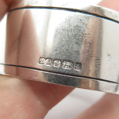 925 Sterling Silver Vintage 1992 Sheffield "British Airways" Napkin Ring