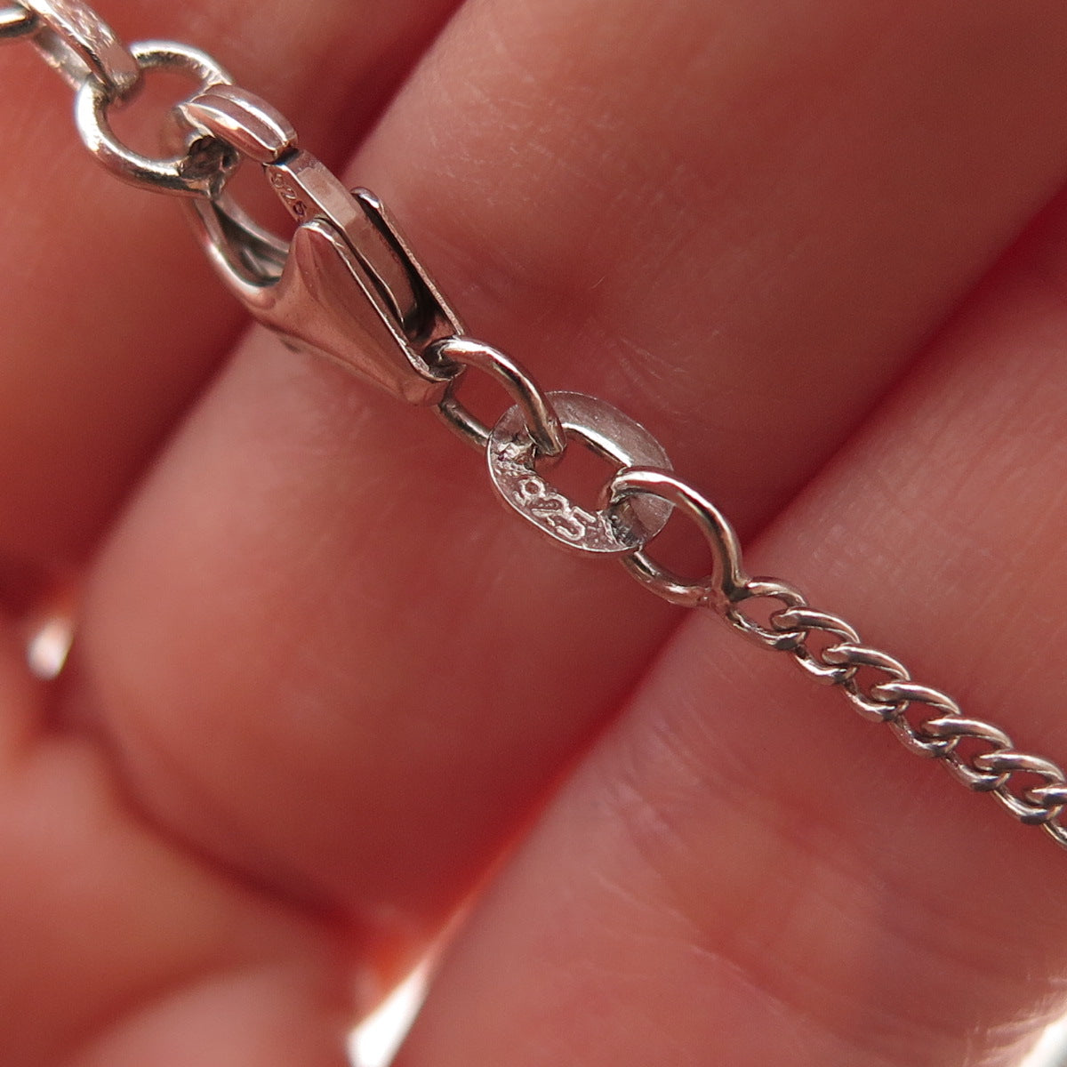 D'Joy 925 Sterling Silver Real Tanzanite Cuban Chain Necklace 18-20"