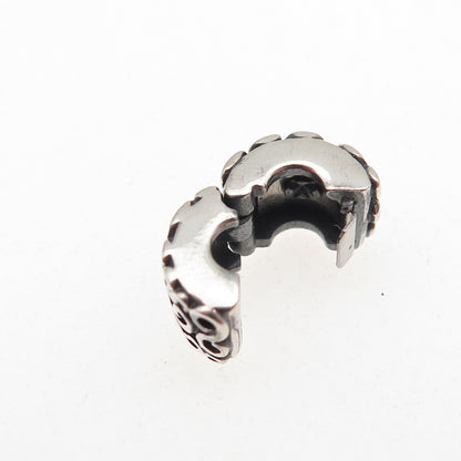 Pandora 925 Sterling Silver Swirl Clip Charm