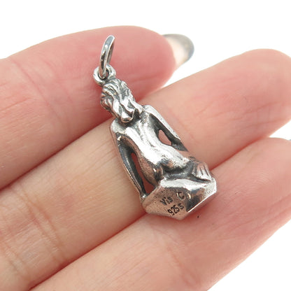 VISCANDIA SCHOMACKER 925S Sterling Silver Vintage Denmark Mermaid Charm Pendant