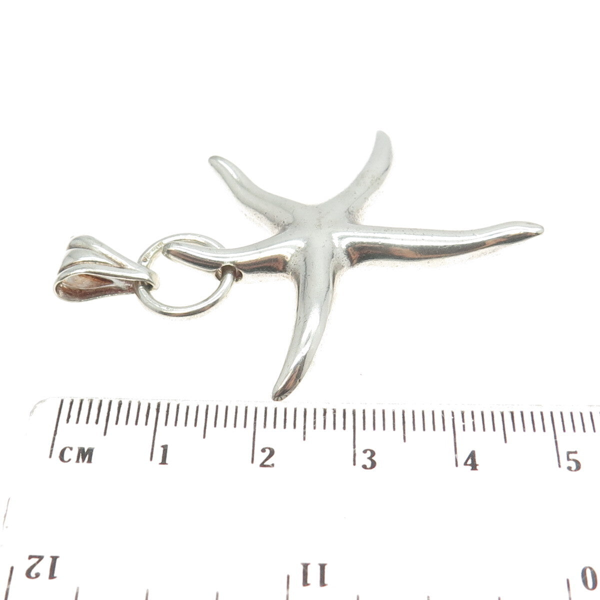 925 Sterling Silver Vintage Italy Starfish Pendant