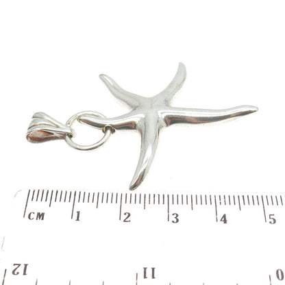 925 Sterling Silver Vintage Italy Starfish Pendant