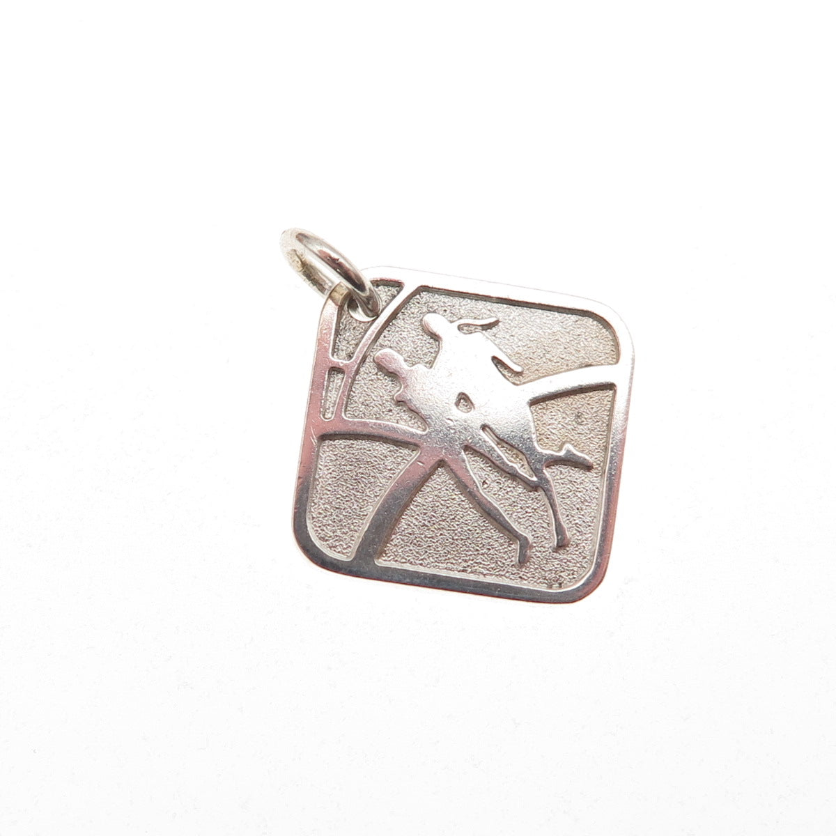 Tiffany & Co. Sterling Silver Vintage Nike Women's Marathon 2007 Mini Pendant