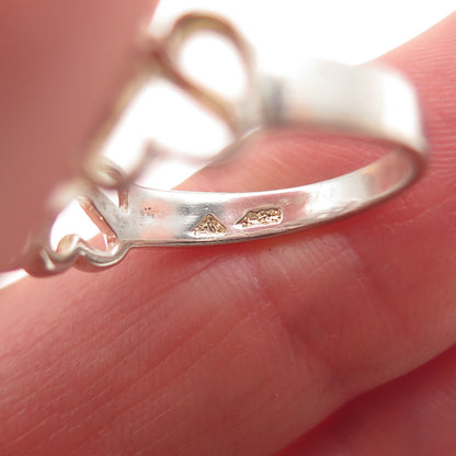 925 Sterling Vintage Real Topaz Amethyst Peridot Citrine Tourmaline Ring Size 7