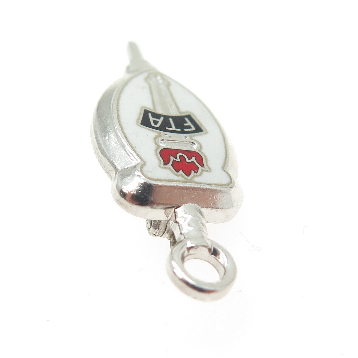 925 Sterling Silver Vintage Enamel FTA Future Teachers of America Brooch/Pendant