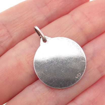 925 Sterling Silver Vintage To My Bridesmaid Charm Pendant
