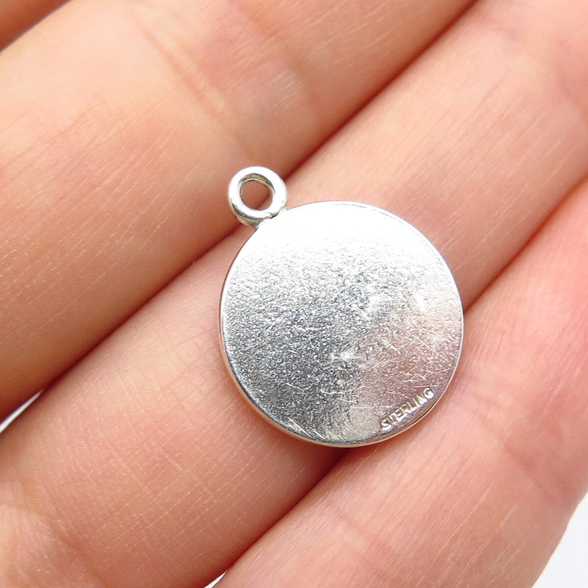925 Sterling Silver Vintage Shuttlecock Charm Pendant