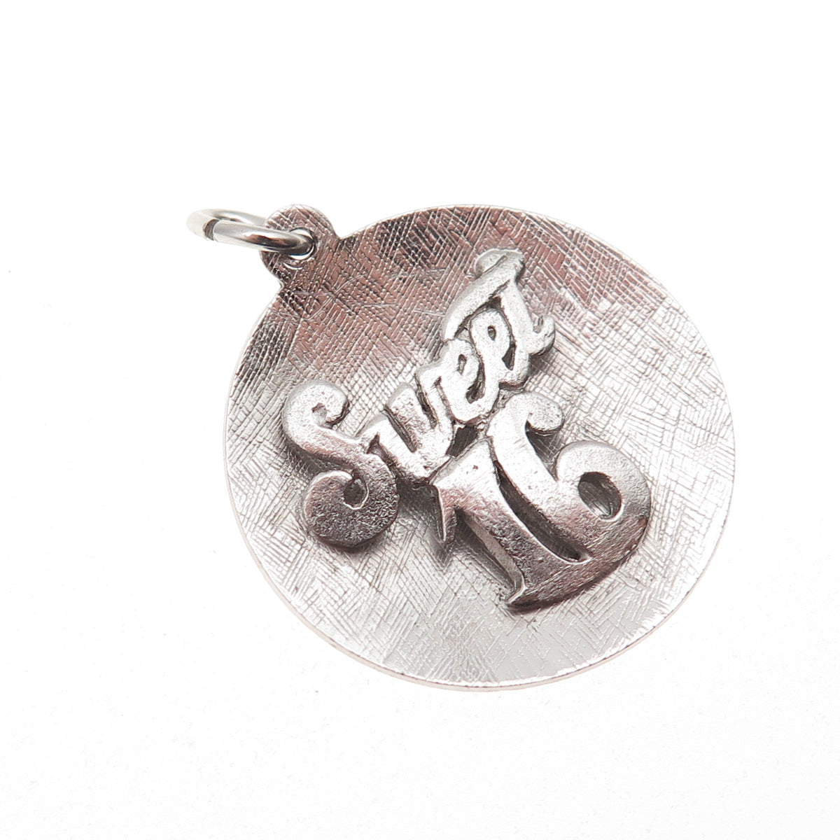 AE Art's Elegance 925 Sterling Silver Vintage Sweet 16 Charm Pendant
