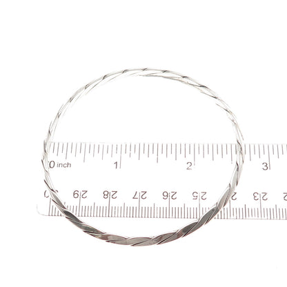 Tiffany & Co. 925 Sterling Silver Antique Art Deco Twisted Bangle Bracelet 8"