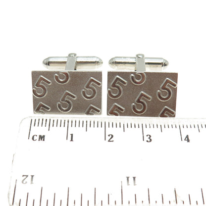 MICHAEL C. FINA CO. 925 Sterling Silver Vintage 5th Anniversary Cufflinks