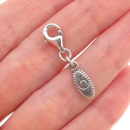 Pandora 925 Sterling Silver Bracelet / Necklace Lobster Lock Clasp Tag