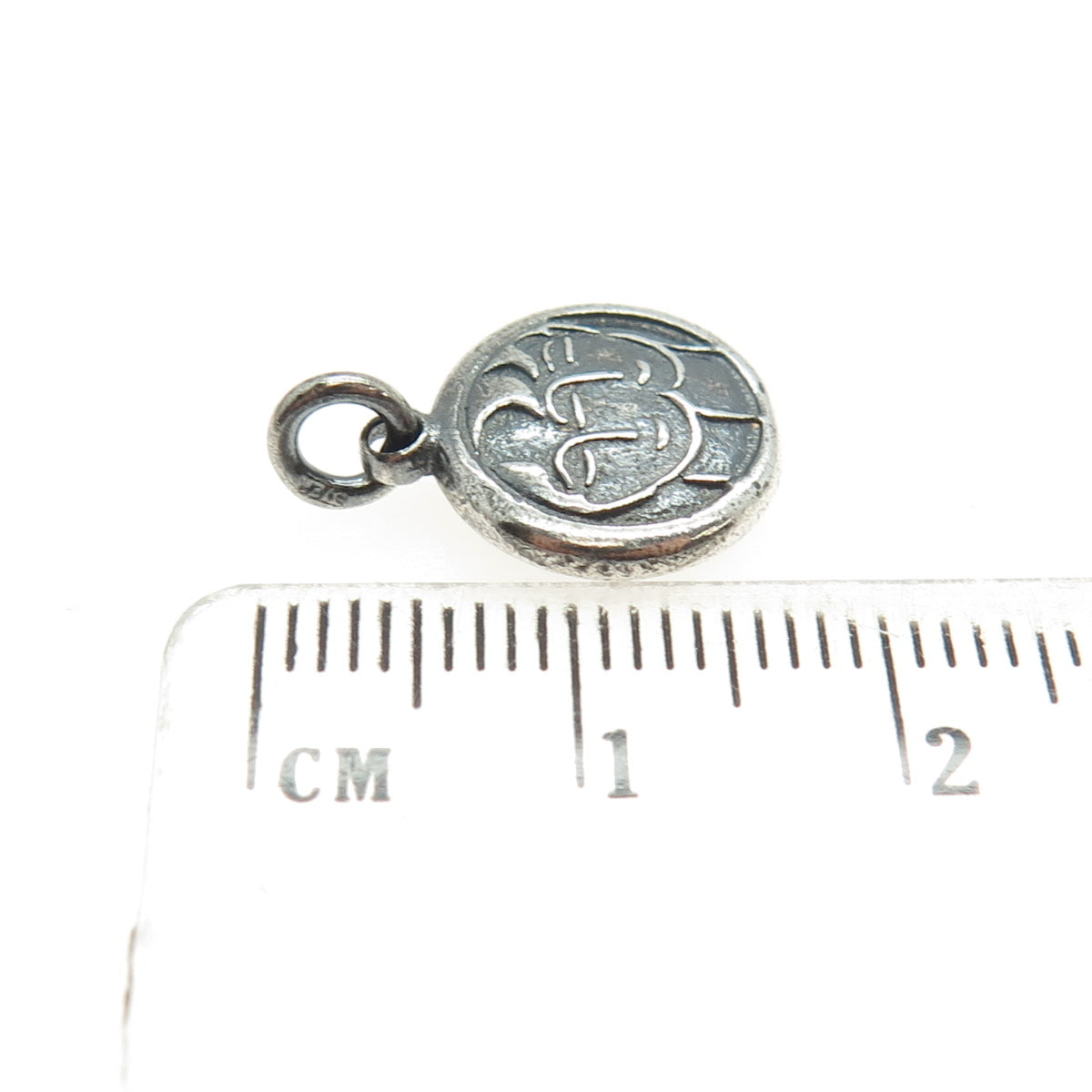 925 Sterling Silver Vintage Gemini Zodiac & Tiger Chinese Horoscope Mini Pendant