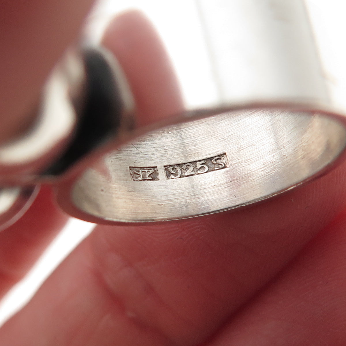 Kupittaan Kulta 925S Sterling Silver Vintage Finland Modernist Ball Ring Size 7