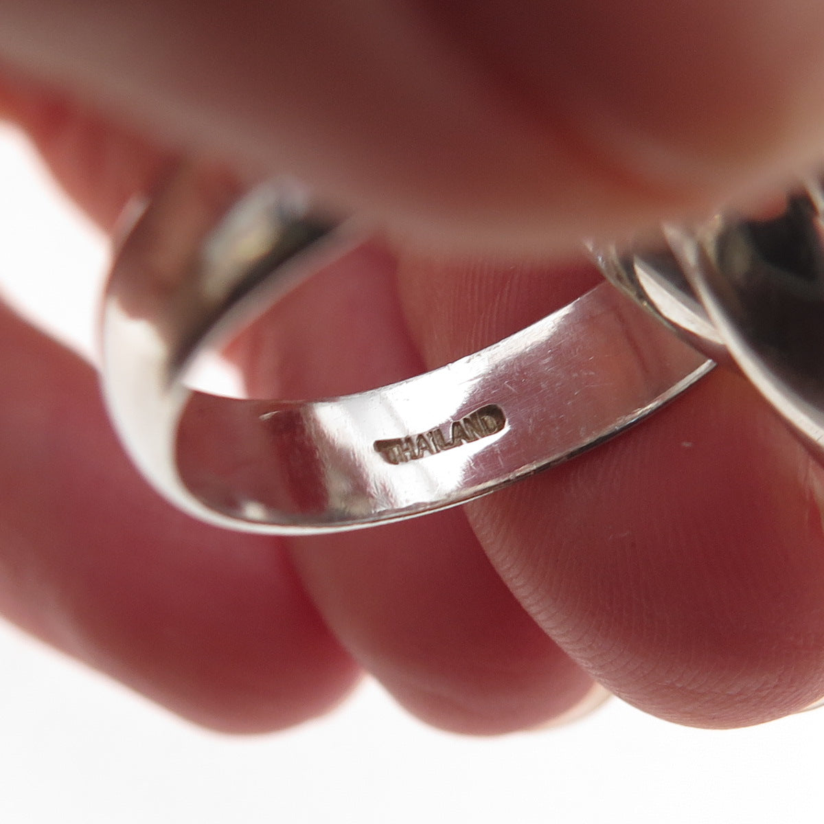 Pranda 925 Sterling Silver Vintage Interlocked Trinity Band Ring Size 7