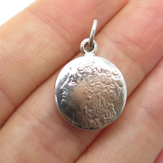 925 Sterling Silver Vintage "Morgan Dollar" Coin Replica Minimalist Pendant