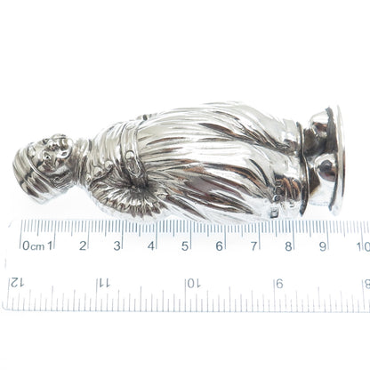 BERTHOLD HERMANN MULLER 925 Sterling Antique 1914 Dutch Boy Salt / Pepper Shaker
