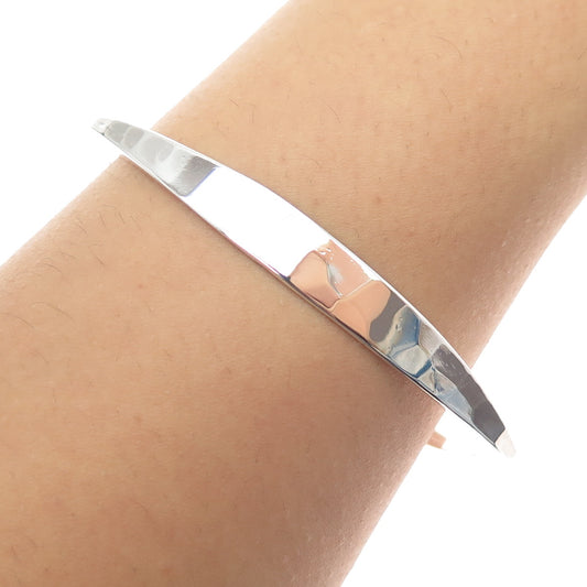 Tone Vigeland 925S Sterling Silver Vintage Norway Modernist Bangle Bracelet 8"