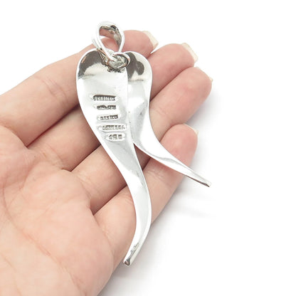 925 Sterling Silver Vintage Mexico Modernist Pendant